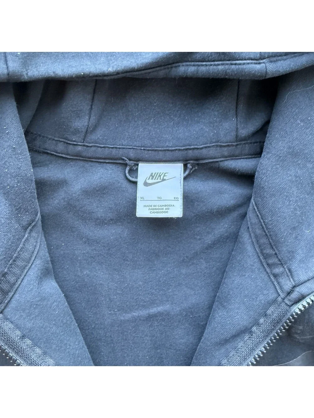 NIKE Tech Fleece Windrunner Hoodie Faded Black Men XL Utility